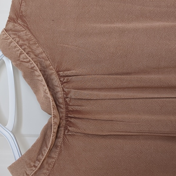 Dusty Rose button up flowy blouse - Picture 7 of 7